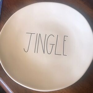 JINGLE Rae Dunn- Ceramic Home Decorative Plate
